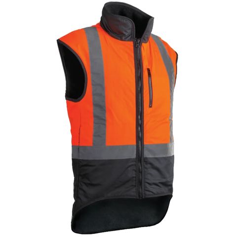 Oilskin Orange Vest