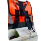 Padded harness clip system for frame