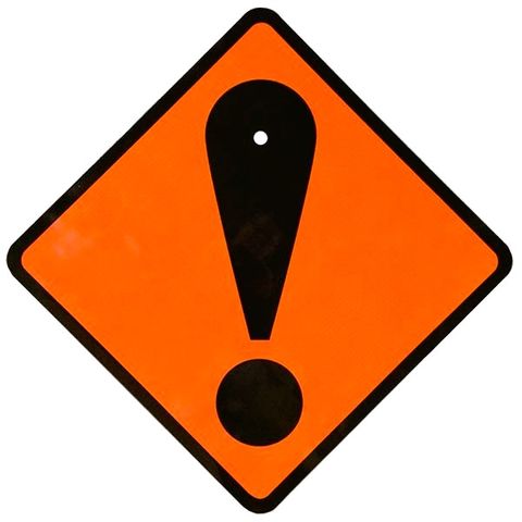 Sign Diamond "Hazard" 750x750