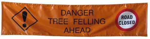 Tree Felling PVC Banner 3m x .6m