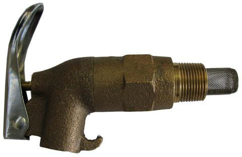 Self Closing Drum Tap  Brass 3/4"