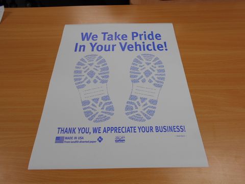 FLOOR MATS - TREATED & PRINTED PAPER.500/CTN