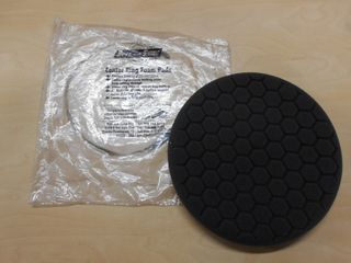 BLACK HEX PATTERN FINISH PAD