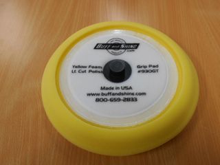 YELLOW BUFF N SHINE BUFF PAD - HEAVY CUT