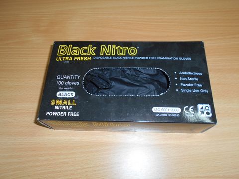 BLACK NITRO NITRILE SMALL 100