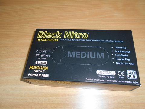 BLACK NITRO NITRILE MEDIUM 100