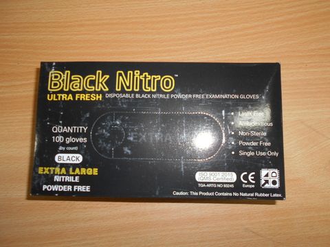 BLACK NITRO NITRILE XLARGE 100