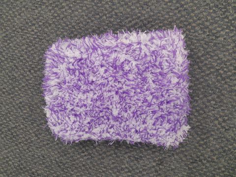 MICROFIBRE WASH PAD - PURPLE/WHITE
