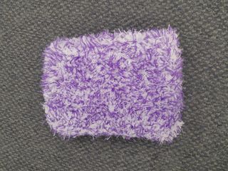 MICROFIBRE WASH PAD - PURPLE/WHITE