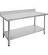 Stainless Steel Work Tables with Splashback