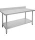 Stainless Steel Work Tables with Splashback