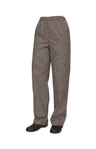 Drawstring Chef Pants Traditional Check Poly/Cotton XS