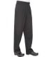 Black Poly/Cotton Baggy Chef Pants