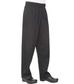 Black Poly/Cotton Baggy Chef Pants