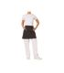 ProChef 1/2 Waist Apron Black Poly/Cotton 70x40cm W/Pocket