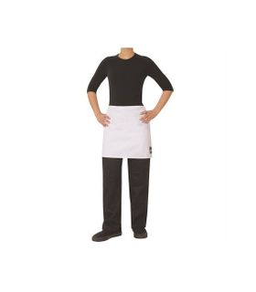 ProChef 1/2 Waist Apron White Poly/Cotton 70x40cm