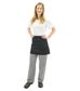 ProChef 1/2 Waist Apron Black Poly/Cotton 70x40cm