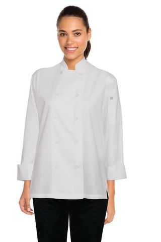 Sofia Womens Chef Coat White