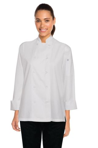 Sofia Womens Chef Coat White XS