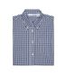 Mens Navy Gingham Dress Shirt M