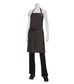 Corvallis Crosshatch Bib Apron - Black/Burgundy