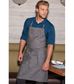 Corvallis Crosshatch Bib Apron - Black/Burgundy