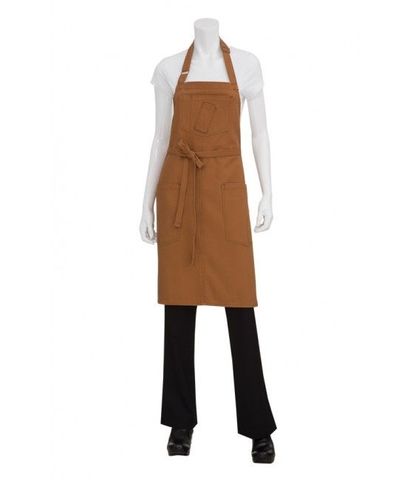 Rockford Canvas Bib Apron - Nutmeg