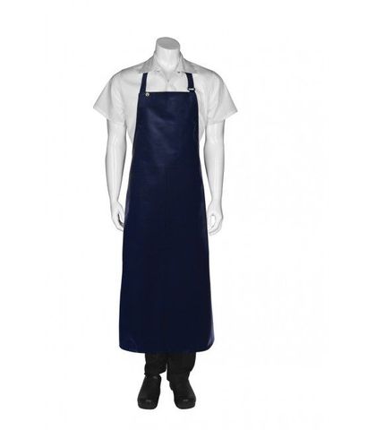 Navy Long PVC Bib Apron