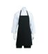 Black Bib Apron No Pocket