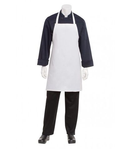 White Bib Apron Poly/Cotton