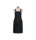 Denim Bib Apron with Crossover Ties Black 86 x 100cm D11