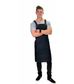 Denim Bib Apron with Crossover Ties Black 86 x 100cm D10