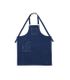 Denim Bib Apron with Crossover Ties Blue 86 x 100cm D01