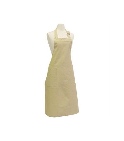 Bistro Bib Apron with Buckle - Stone