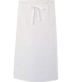 3/4 Waist Apron - White