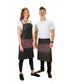 Eyelet Series Long Waist Apron Grey-Wine With Pocket P/C 70X60cm