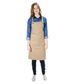 Eyelet Series Bib Apron Canvas With Pocket - Khaki 70X86cm