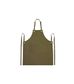 Eyelet Series Bib Apron Canvas With Pocket - Olive 70X86cm