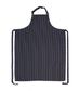 Large Navy/White Stripe Bib Apron