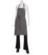 Corvallis Crosshatch Bib Apron - Black/Steel Grey