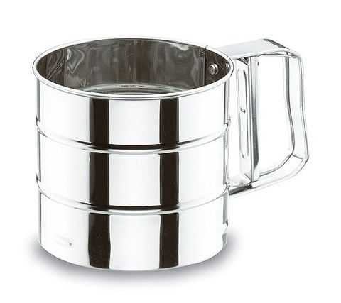 S/S Flour Sieve with Squeeze Handle 105mm