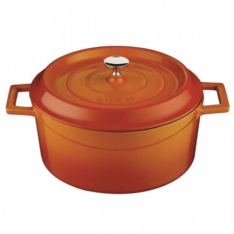 Round Casserole 4.5lt/24cm ? Orange Lava Trendy