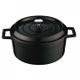 Round Casserole 4.5lt/24cm ? Black Lava Trendy