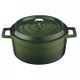 Round Casserole 4.5lt/24cm ? Green Lava Trendy