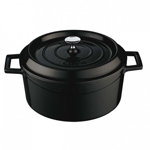 Round Casserole 6.7lt/28cm ? Black Lava Trendy