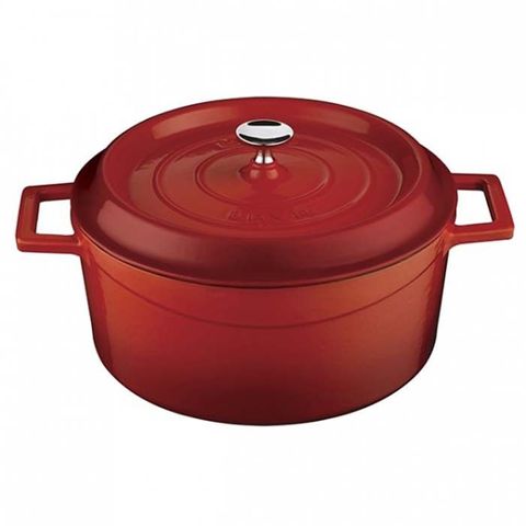 Round Casserole 6.7lt/28cm ? Red Lava Trendy