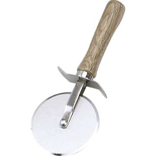 Pizza Cutter S/S With Wood HDL100mm