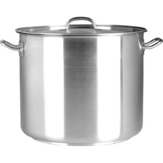 Elite 50.0lt Stockpot with Lid 18/10 - 400x400mm