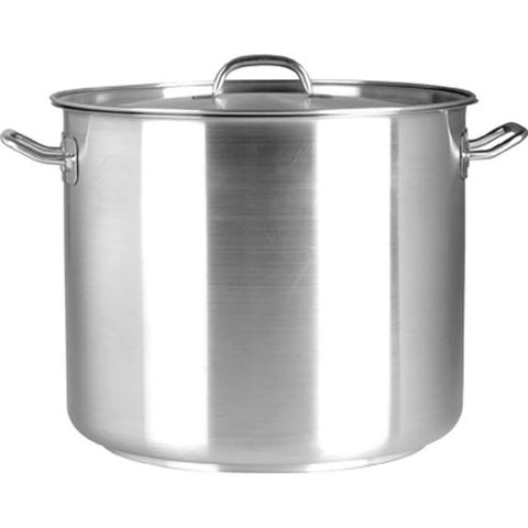 Elite 50.0lt Stockpot with Lid 18/10 - 400x400mm