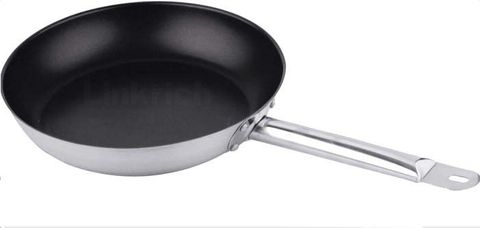 Genware Stainless Steel Non-Stick Frypan 220mm